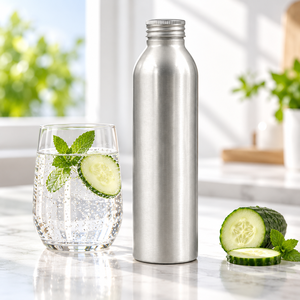 Envases Ligeros de Aluminio para Bebidas con Tapas de Rosca para Agua, Jugos y Uso en Exteriores - Product Image 6