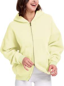 Sweat à capuche zippé en coton surdimensionné pour hommes Streetwear Pullover Sweat à capuche zippé avec design personnalisé Sweat d'hiver - Product Image 5