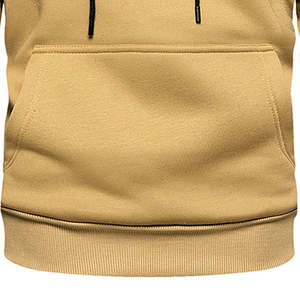 Logo personnalisé 100% coton français éponge pull-over uni vierge hommes haute qualité surdimensionné lourd hommes sweats à capuche - Product Image 5