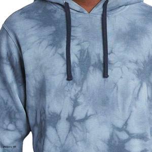 Sweat à capuche en molleton de coton personnalisé de haute qualité pour hommes OEM Logo solide Tie Dye Print Hip Hop Style Stone Wash Casual Sweat-shirt de grande taille - Product Image 6