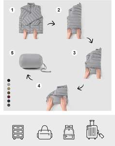 Veste matelassée légère et élégante pour homme Veste d'hiver chaude pour homme avec manteau bouffant alternatif avec rembourrage en nylon - Product Image 6