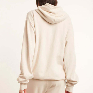 Sudadera con capucha bordada transpirable personalizada para mujer, nueva ropa de invierno elegante con logotipo frontal, servicio OEM - Product Image 2