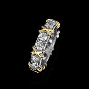 Anillo Hip Hop con Moissanita de Corte Cuadrado, 0.5 Quilates, DEF, Engaste de Puntas, Unisex - Product Image 2