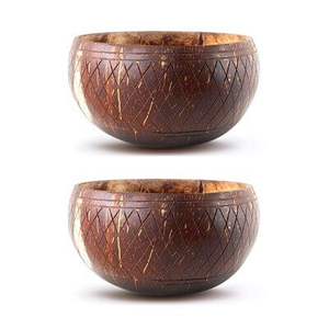 Premium coconut shell bowls with stands suitable <b>for</b> decorative candles or organic smoothie bowl <b>sets</b> - Product Image 4
