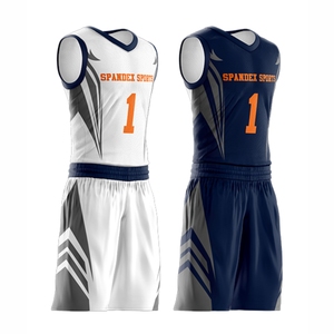 Conjunto de uniforme de camiseta de baloncesto reversible personalizado OEM, ropa deportiva transpirable de verano, opciones de talla grande, técnicas impresas - Product Image 2