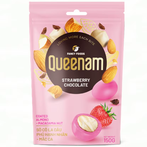 Direct Factory Sale OEM Snacks HALAL High Quality Dragee Strawberry Chocolate Coated Almond <b>Macadamia</b> <b>Nuts</b> Candy 150G Food - Product Image 1