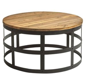 Hot Selling Round Top <b>Industrial</b> Coffee <b>Table</b> with Metal Base <b>Industrial</b> Furniture Cocktail <b>Table</b> Modern <b>Industrial</b> Centre <b>Table</b> - Product Image 4