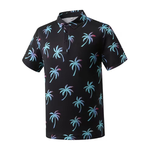 Camiseta de Golf de Manga Corta de Secado Rápido, Tejido Transpirable de Poliéster/Algodón, Tela Cómoda para Adultos - Product Image 1