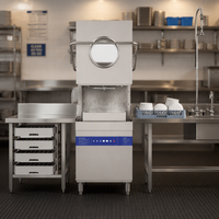 Lave-vaisselle commercial entièrement automatique, le meilleur lave-vaisselle commercial, lave-vaisselle automatique, lave-vaisselle de type capot