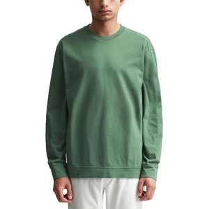 Sweatshirts unis surdimensionnés à col rond personnalisés pour hommes Designer en coton unisexe polaire tissu graphique logo imprimé brodé - Product Image 3