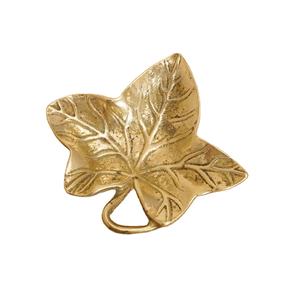 Anillo de servilleta con forma de hoja de peso, papel de Color dorado hecho de latón, de alta calidad, para Decoración de mesa de boda, uso en venta al por mayor - Product Image 1