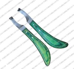 Recién llegado, cuchillo para pezuña de herrador, mano izquierda, mano derecha, herramienta de corte de caballo de acero inoxidable, cuchillos para pezuña de TARIQ MFG CO CE ISO EU - Product Image 1