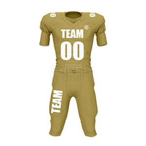 2025 meilleur tissu hommes Football américain uniforme sur mesure respirant grande taille à manches courtes de haute qualité - Product Image 3