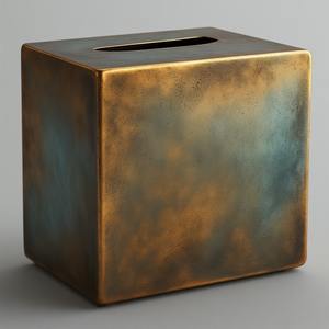 Boîte à mouchoirs en métal élégante faite à la main avec un design moderne et simple, durable et portable pour un usage domestique - Product Image 5