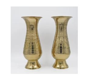 ชุดแจกันดอกไม้โลหะสีทองพรีเมียม ดีไซน์เพชรทันสมัย สไตล์อินเดีย เป็นมิตรกับสิ่งแวดล้อม แจกันตั้งพื้นแบบสองชิ้น ขายส่ง - Product Image 6