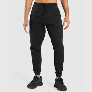 กางเกงจ็อกเกอร์ผ้าฟลีซพิมพ์ลายผู้ชายสุดฮิต ผ้าฝ้าย 100% รับผลิตแบบ OEM สีพื้น ปรับแต่งได้ ทรงเข้ารูปที่ข้อเท้า มีกระเป๋าข้างสองข้าง สำหรับออกกำลังกาย - Product Image 3