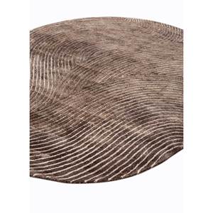 พรมวิสโคสทอมือสีเบจและสีน้ำตาลลายนามธรรม พรมขนฟูสำหรับห้องนั่งเล่นและทางเดินในบ้าน รุ่น TR-14711 - Product Image 2