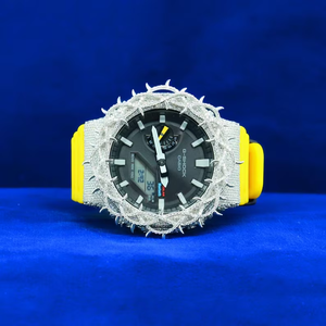 Reloj digital personalizado Iced Out VVS Moissanite Diamonds Watch Cinturón de goma automático de lujo Hip Hop Watch Regalo para hombres - Product Image 6