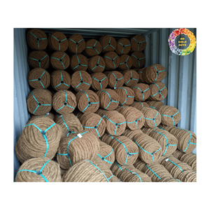 100% fibre de coco naturelle ficelle de noix de coco brune naturelle corde en fibre de coco respectueux de l'environnement prix bon marché - Product Image 5