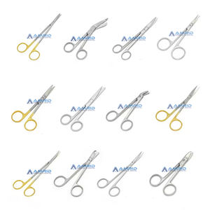 AMRID SURGICAL Ensemble de ciseaux chirurgicaux manuels pour iridectomie La Grange Gum Micro & Wire Cut Surgery MOL Certified - Product Image 2