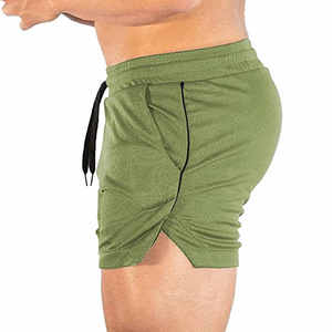 Pantalones cortos deportivos de algodón al por mayor pantalones cortos de poliéster para Hombre Pantalones cortos atléticos de baloncesto para gimnasio con logotipo personalizado - Product Image 4