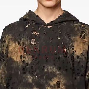 Prix de gros, faible MOQ, sweats à capuche pour hommes, effet usé, tissu confortable pour l'hiver, personnalisable, haute qualité, nouvelle arrivée - Product Image 6