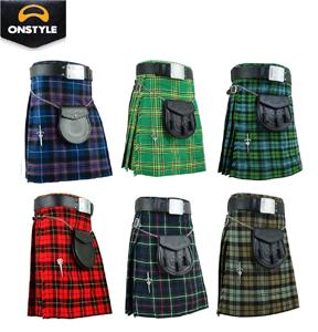 Kilt Tradicional Escocés de Alta Calidad en Acrílico Sólido para Hombre, Traje de las Tierras Altas Escocesas de ONSTYLE SPORTS, 5 Yardas, 13 oz - Product Image 1