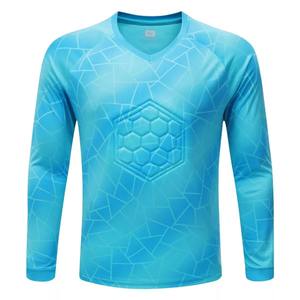 Camiseta de portero de fútbol para niños personalizada camiseta de portero acolchada de secado rápido camisetas de fútbol de entrenamiento de manga larga equipo de entrenamiento de Francia - Product Image 4