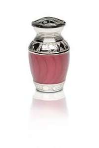 Latón hermoso bebé rosa esmalte niquelado recuerdo urna para cenizas latón más vendida recuerdo urna para suministros funerarios - Product Image 3