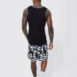 Custom Logo OEM <b>5</b> <b>Inch</b> <b>Inseam</b> Double Layers Solid Casual Workout Polyester/Cotton Heat-Transfer Printed Quick Dry Drawstring - Product Image 6