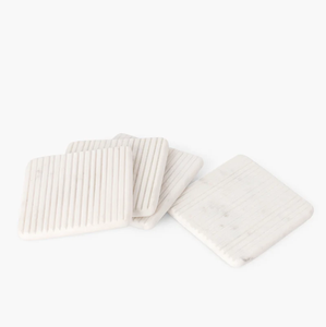 ถาดรองแก้วหินหินอ่อนรูปทรงกลมตกแต่งอย่างเป็นของแข็งถ้วยชากาแฟหินอ่อนสำหรับดื่มในบ้านและสวนครัว & TA - Product Image 5