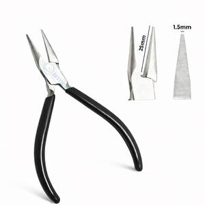 Pince à bec plat lisse, outil de fabrication de bijoux, pince à main en acier inoxydable de précision pour la fabrication de perles, le travail du fil - Product Image 2