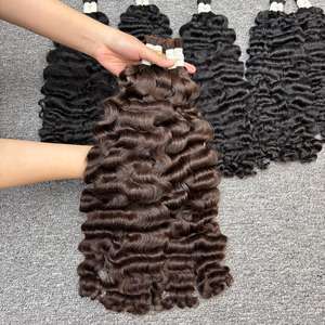 Lâche birman bouclé Color4 dans les cheveux de trame, 100% cheveux humains, cheveux bruts - Product Image 1