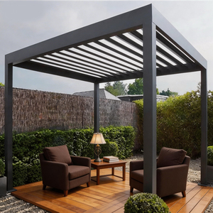 <span class=keywords><strong>Tente</strong></span> de réception 10x10 avec structure en aluminium, parois latérales, fenêtres, portes en PVC transparent, entrée à fermeture éclair, panneaux amovibles, sac de rangement, auvent imperméable - Product Image 1