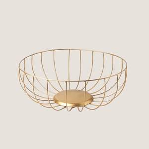 Fruit Storage Bowl <b>Basket</b> <b>Metal</b> Fruit <b>Basket</b> <b>Metal</b> Wire <b>Baskets</b> Living Room Snack Tray Desktop Organizer Decorative Fruit <b>Basket</b> - Product Image 1