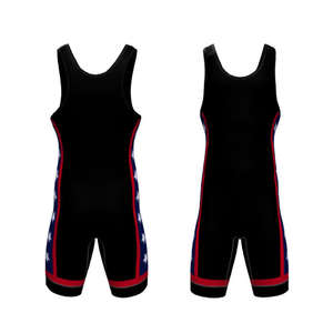 Meilleure vente sans manches Fitness entraînement Singlet couleur unie respirant tournoi musculation lutte uniforme - Product Image 4