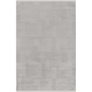 Tapis d'intérieur Netline 100% acrylique AK004, gris moderne Akasya, pour la maison - ne perd pas ses poils, facile à nettoyer et durable pour la chambre à coucher, le bureau, la chambre d'enfant - Product Image 1
