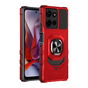 เคส Motorola G Power 5G 2025 G Power 2026 แบบแม่เหล็กพร้อมขาตั้งสีแดง - Product Image 1