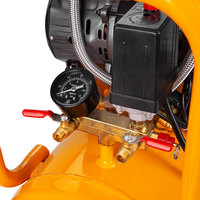 Compresseur d'air à piston silencieux sans huile 2980W 8 bars 0,27m³/min avec réservoir 50L 220V Pompe à air portable pour peinture au pistolet/réparation automobile/décoration