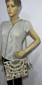 Monedero de mensajero de algodón Vintage bohemio hecho a mano para mujer, excelente respetuoso con el medio ambiente, gran capacidad, precio razonable, cremallera portátil - Product Image 2