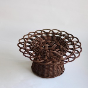 Vietnam fait à la main durable rotin vitrine osier dessert stands rond gâteau stand boulangerie vitrines - Product Image 3