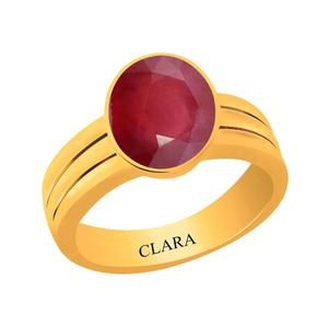 NOVAMART Fine Buy Natural & Certified <b>Ruby</b> Manik Gold <b>Ring</b> Fashionable Vintage Bezel Setting Eye Pattern Engagement Style Wholes - Product Image 1