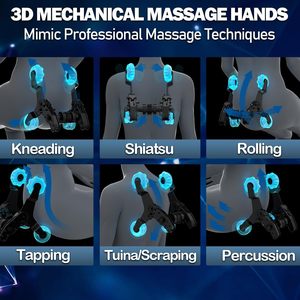 Nuevo Sillón de Masaje 3D A18 de Última Generación, Masaje Corporal Completo, Gravedad Cero, Silla Reclinable de Masaje Shiatsu con Calor, Control por IA, Escaneo Corporal - Product Image 4