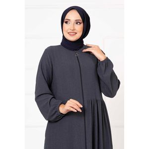 เสื้อผ้ามุสลิมแบบดั้งเดิมสไตล์เรียบง่ายมีกระเป๋าขนาดใหญ่แบบมีรายละเอียดสไตล์ตะวันออก - Product Image 3