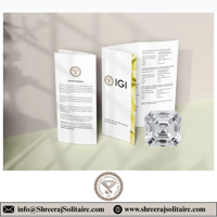 Avira Jewels Meilleur Prix Diamant de laboratoire CVD de 8,00 carats, taille Asscher, couleur F, certifié IGI, qualité excellente, taille brillant, en vrac