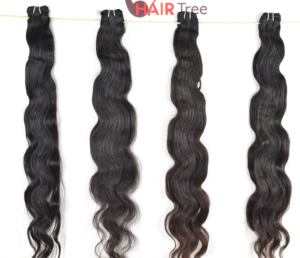 Cheveux humains vierges de qualité supérieure, tissage profond, brins indiens bruts, ondulation naturelle, cuticules alignées, Remy non traités, aspect naturel, exportés - Product Image 6