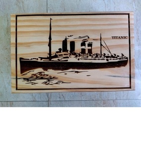 Titanic <b>Urn</b> Engraved Handmade Humans Burial Wood <b>Urns</b> for <b>Ashes</b> Vintage <b>Pet</b> Dog <b>Ashes</b> Cremains Love Memory - Product Image 5