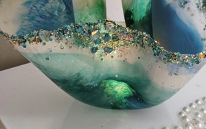 ชามเรซิ่นทำมือสุดหรู ลายโมเดิร์น คุณภาพพรีเมียม สำหรับตกแต่งบ้านและใช้รับประทานอาหาร - Product Image 5