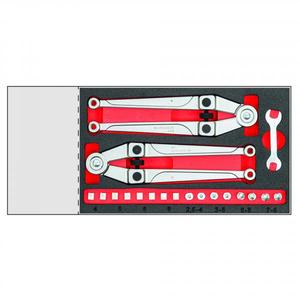 Juego de herramientas de espuma bicolor con llaves de pasador y gancho, 10 piezas, Usag - Product Image 1