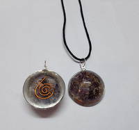 Orgonite Agate Oeil de Tigre Pendentif en forme de dôme Pendentifs de guérison Orgone Bijoux Orgone Acheter en gros chez Amayra Cristaux Export